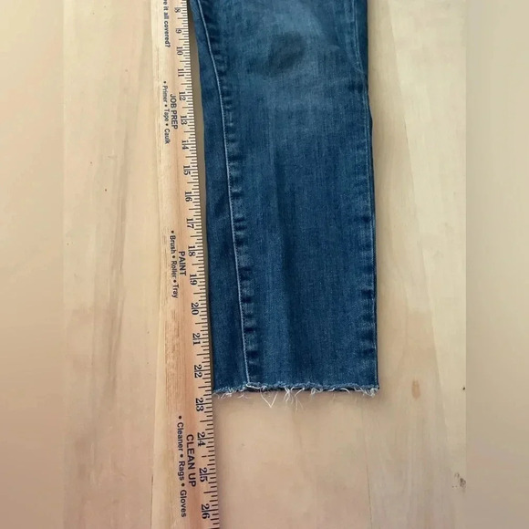 Current/Elliott cropped Jeans High Waisted Stiletto Raw Hem 29 - Picture 4 of 7